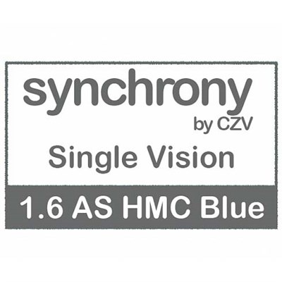 Очковые линзы 1.6 AS Synchrony Single Vision HMC Blue - фото 4252760