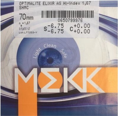 Очковые линзы MEKK 1.67 AS Optima Lite ELIXIR 1.67 AS Optima Lite ELIXIR - фото 5853834