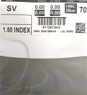 Очковые линзы 1.5 Synchrony Single Vision HMC Blue 1.5 Synchrony SV HMC Blue - фото 5902717