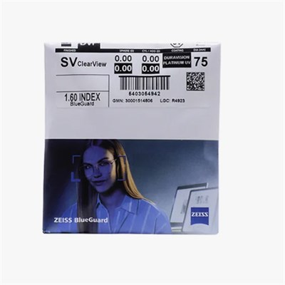 Очковые линзы 1.6 Zeiss Single Vision ClearView BlueGuard DuraVision Platinum UV 1.6 ZSV ClearView BG DVP UV - фото 5952937