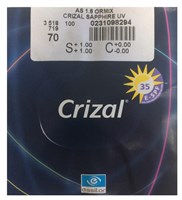 Очковые линзы AS 1.6 Ormix Crizal Sapphire UV
