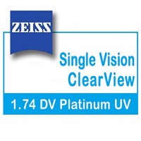 Очковые линзы 1.74 Zeiss Single Vision ClearView DuraVision Platinum UV 1.74 ZSV ClearView DVP UV