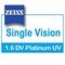Очковые линзы 1.6 Zeiss Single Vision SPH DuraVision Platinum UV 1.6 ZSV SPH DVP UV - фото 5952935